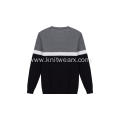 Men's Sweater Cotton Polyester Honey Comb Stripe Pullover